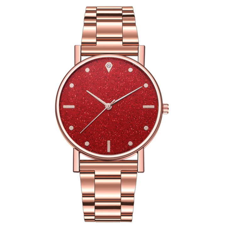 Hidzo Horloge Analoog Ø 37 - Rose/Rood