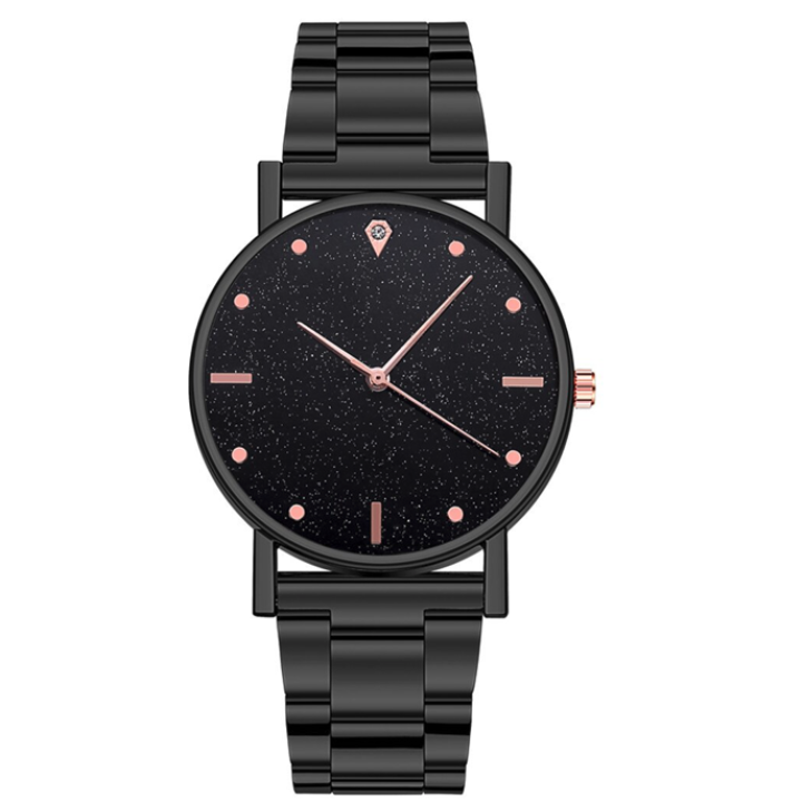 Hidzo Horloge Analoog Ø 37 - Zwart