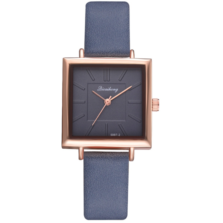 Hidzo Horloge Dicaihong Ø 28 - Blauw - Kunstleer