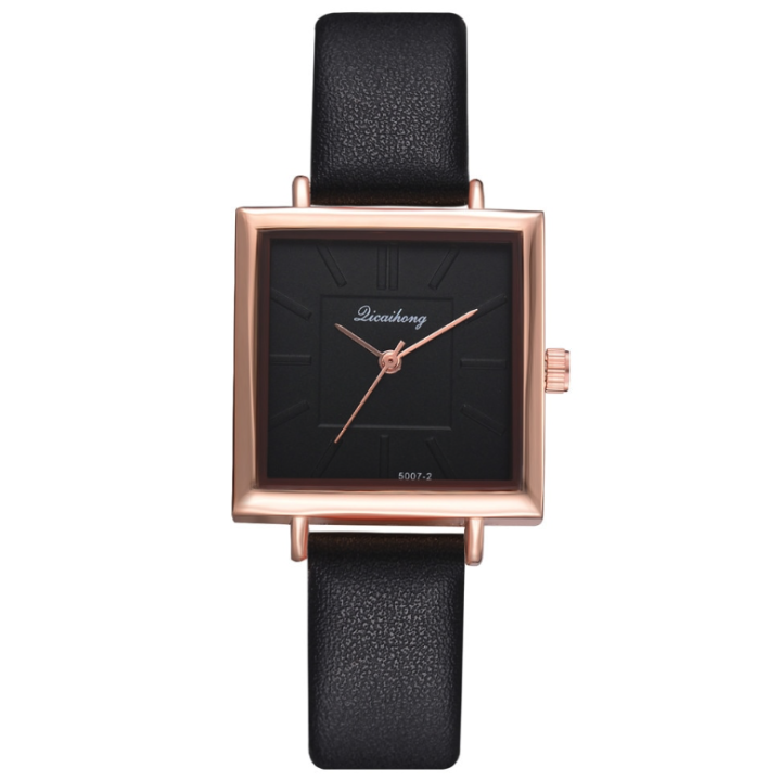 Hidzo Horloge Dicaihong Ø 28 - Zwart - Kunstleer