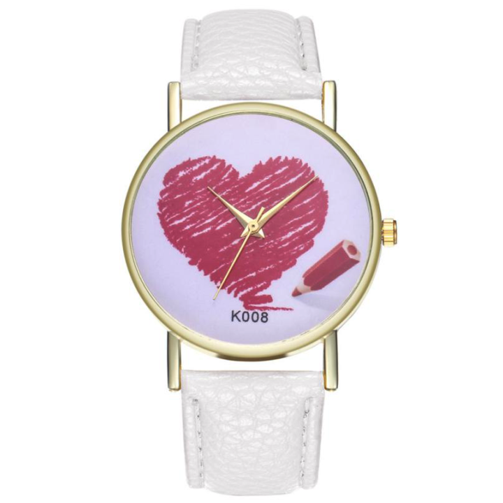 Hidzo Horloge Hart Ø 39 - Wit