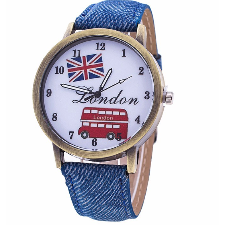 Hidzo Horloge London Ø 40 - Blauw