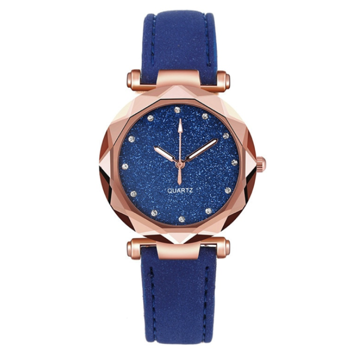 Hidzo Horloge Quartz Ø 38 - Blauw/Rose