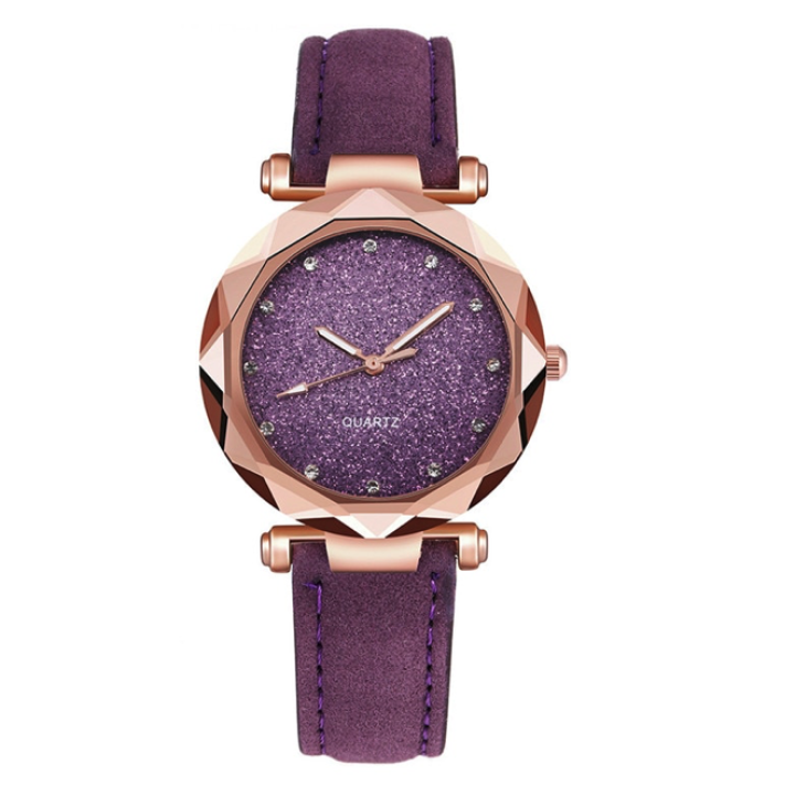 Hidzo Horloge Quartz Ø 38 - Paars/Rose