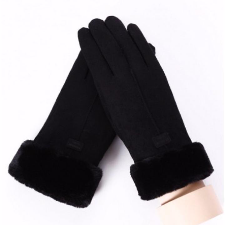 Hidzo Dames Handschoenen Zwart Maat S/M