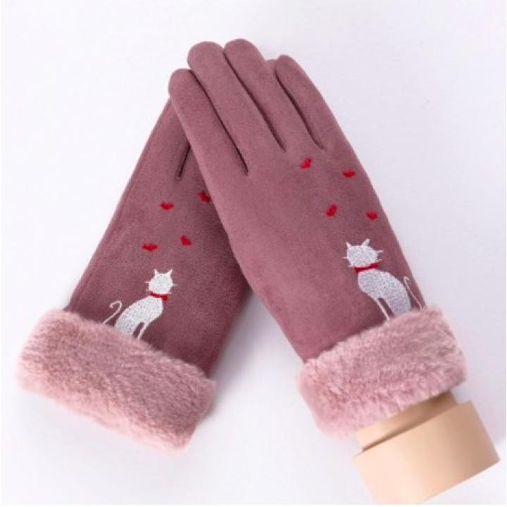 Hidzo Handschoenen - Kat - Lila - S/M