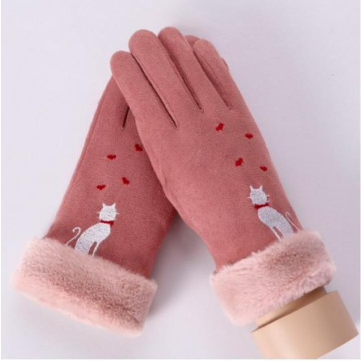 Hidzo Handschoenen - Kat - Roze - S/M