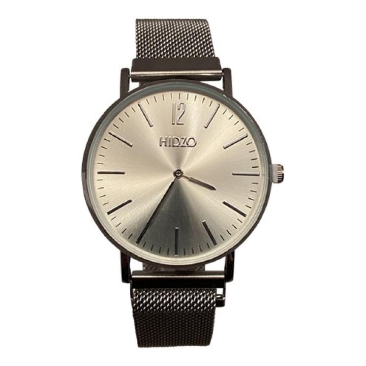 Hidzo Horloge ø 37 mm - Zilverkleurig - Staal - Magnetisch