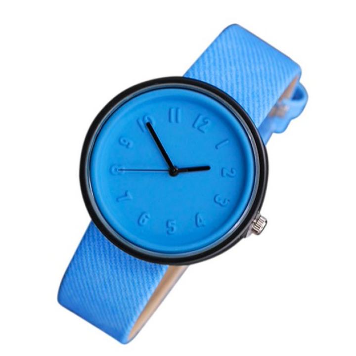 Hidzo Horloge - ø 37 mm - Blauw - Kunststof