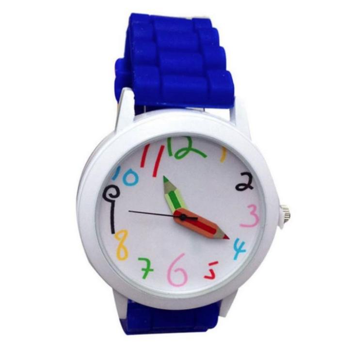 Hidzo Horloge Potlood - Ø 39 mm - Donker Blauw - Siliconen