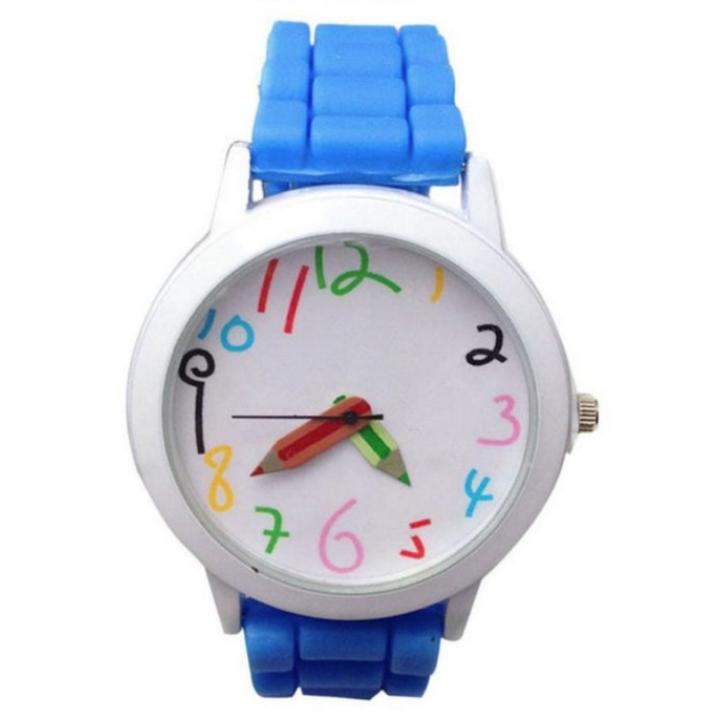 Hidzo Horloge Potlood - Ø 39 mm - Licht Blauw - Siliconen