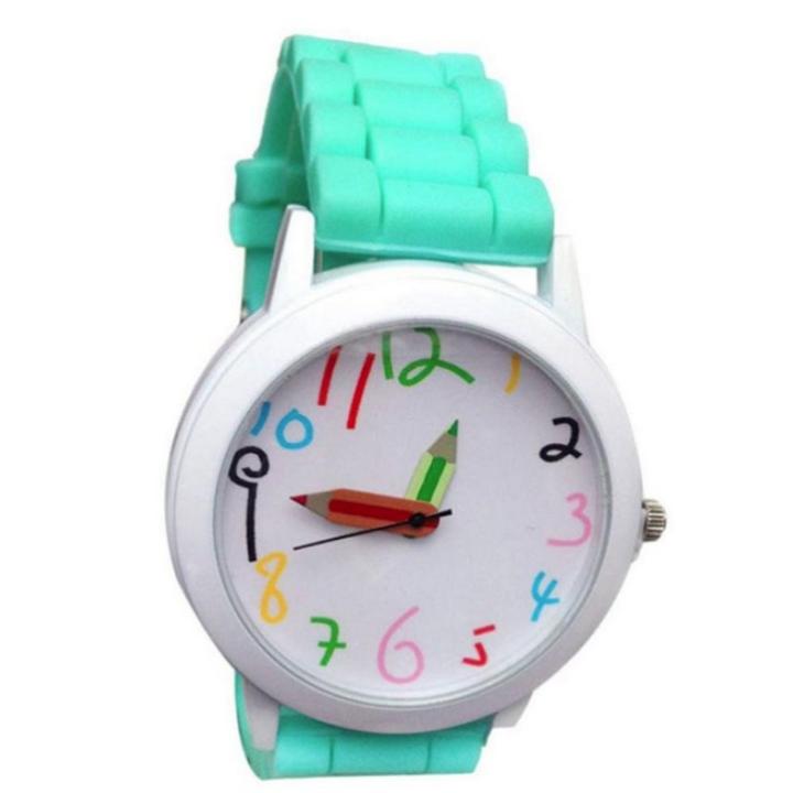 Hidzo Horloge Potlood - Ø 39 mm - Turquoise - Siliconen