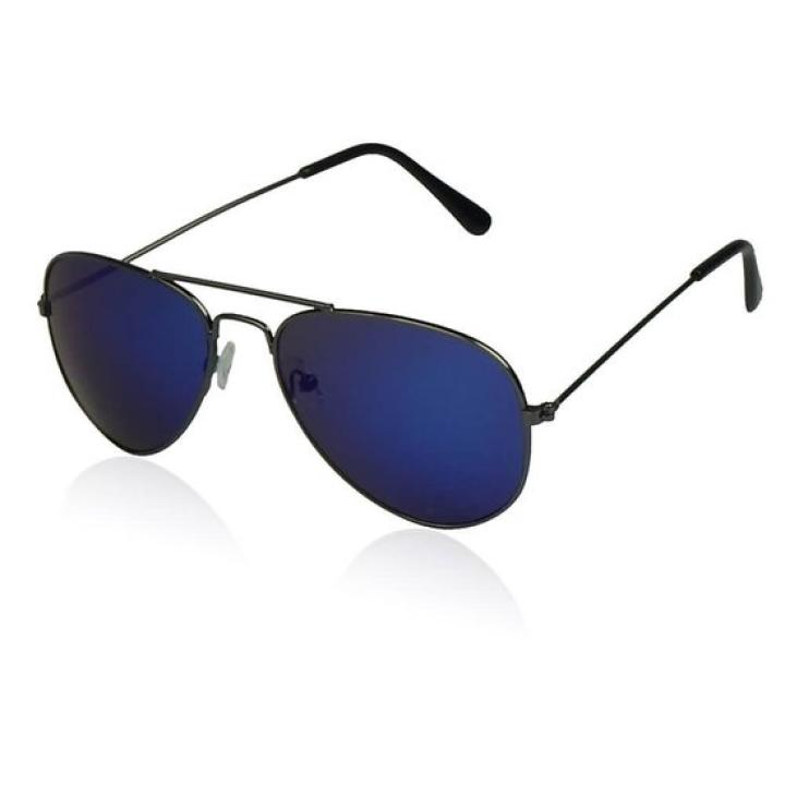 Hidzo Pilotenbril Kinder Zonnebril - UV400 - Zwart - Blauwe glazen