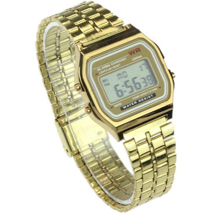 Hidzo Horloge Digital Watch ø 37 mm - Goud - Staal