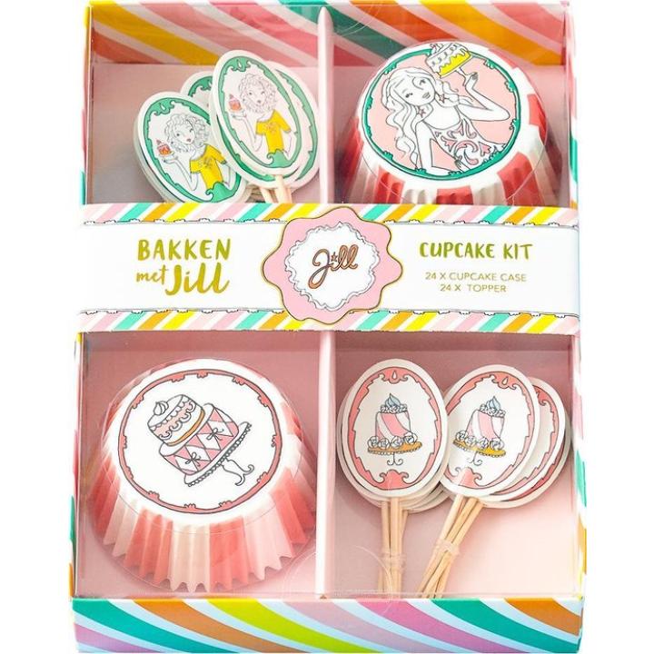 Jill - Cupcake set - Bakken - Decoratie