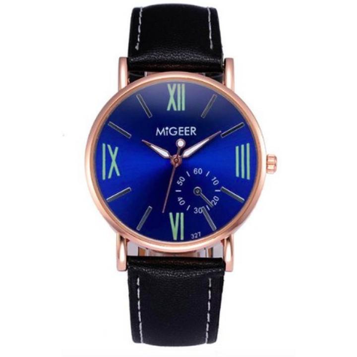 Hidzo Horloge Migeer ø 37 mm - Zwart - Inclusief horlogedoosje