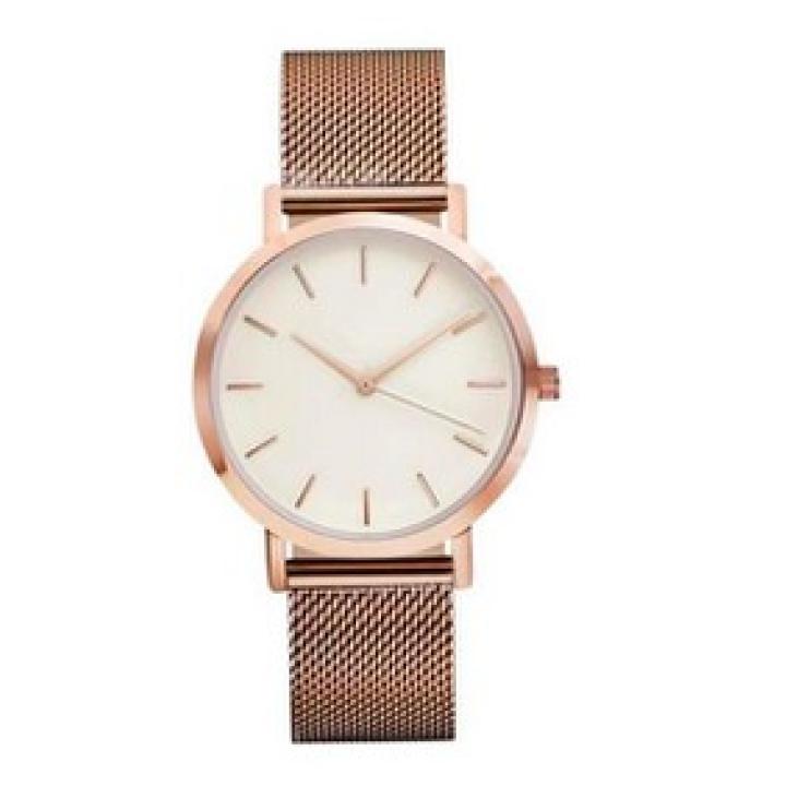 Hidzo Horloge Relogio ø 37 mm - Rose-Goud - Inclusief horlogedoosje