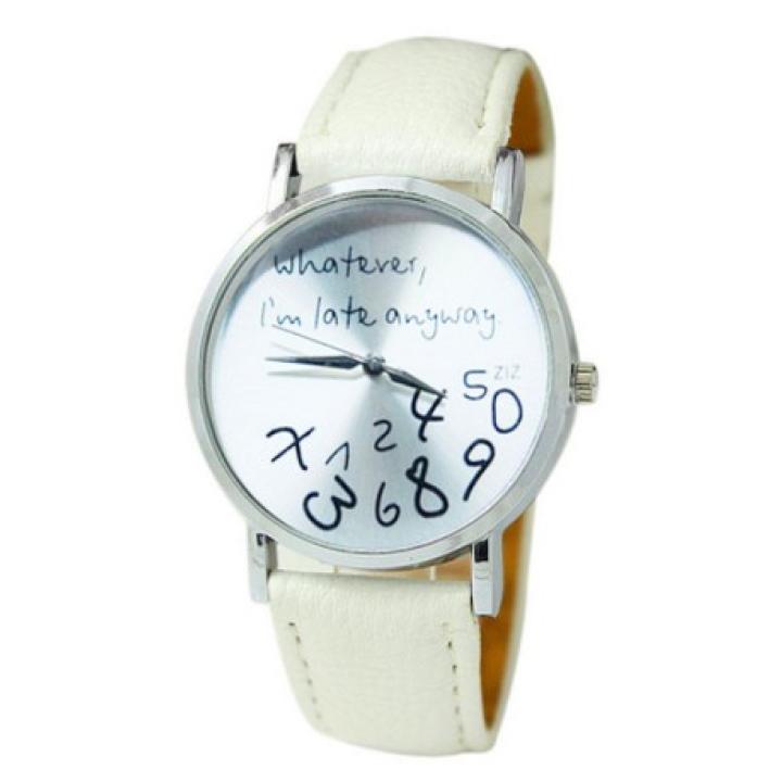 Whatever I'm Late Anyway Horloge - Wit