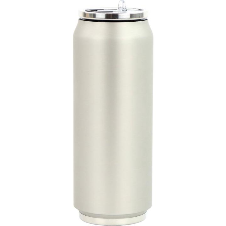 Yoko Design - ISOTHERM BLIK 500 ML ZILVER -  Cadeau Mannen - Vaderdag - Verjaardag - Geschenk Vader - Papa kados