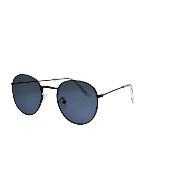 Hidzo Ronde Zonnebril Zwart - UV 400 - Zwarte Glazen