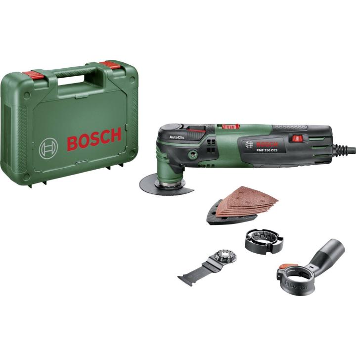 Bosch PMF 250 CES Multitool - Oscillerend - 250 Watt - Inclusief 6 accessoires en kunststof koffer