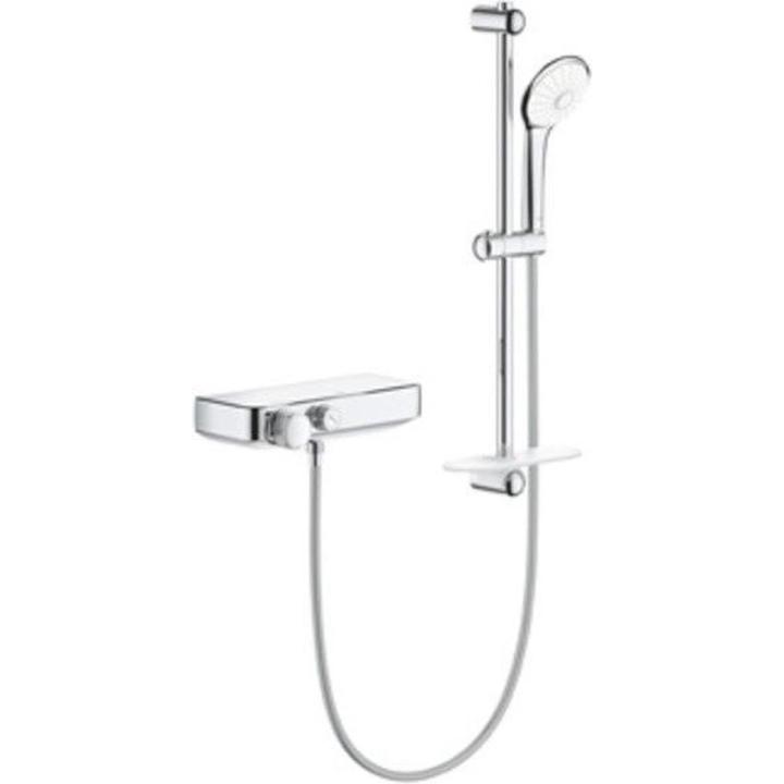 GROHE Grohtherm Smartcontrol douchekraan - Met doucheset - 15 cm hartafstand - Douchestang 90 cm