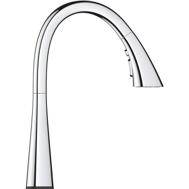 GROHE Zedra Touch Keukenkraan - Uittrekbare sproeikop - 3 straalstanden - 360 graden draaibaar - Chroom - 30219002