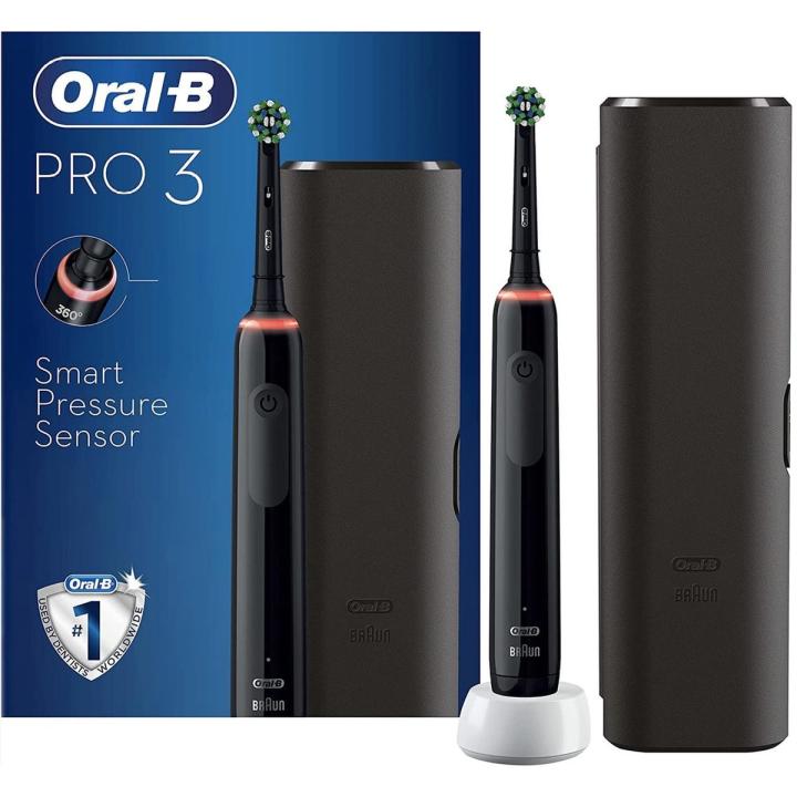 Oral-B PRO 3 - 3500 - Zwarte Elektrische Tandenborstel Ontworpen Door Braun - Incl. reisetui