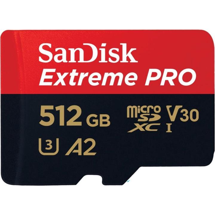 Sandisk Extreme Pro Micro SDXC 512GB - A2 V30 - met adapter