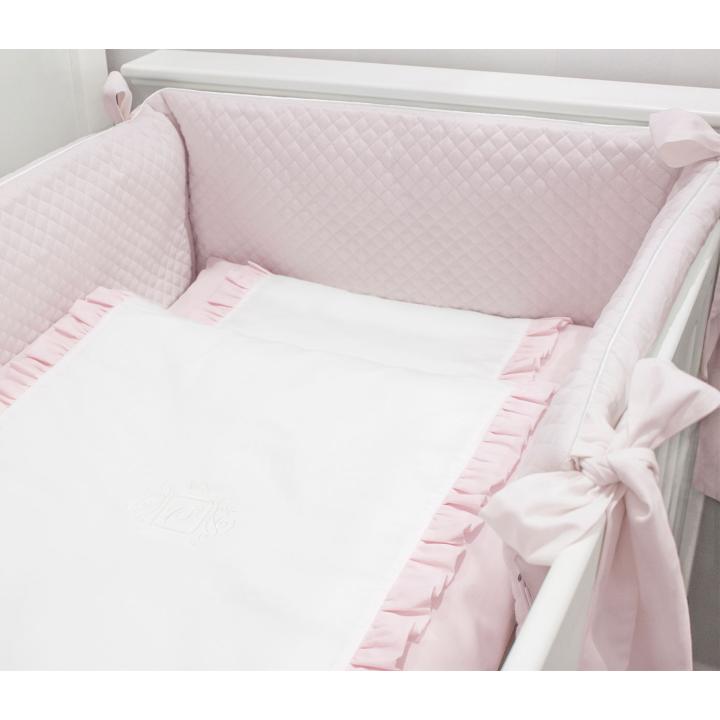 Roze Angel quilted bedbumper