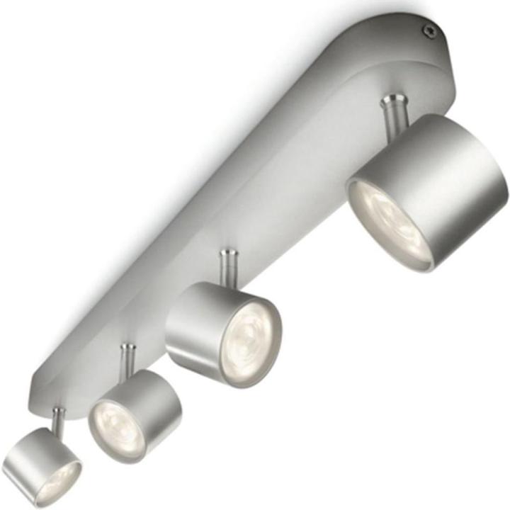 Philips Myliving Star - Plafondlamp - 4 Spots - Grijs