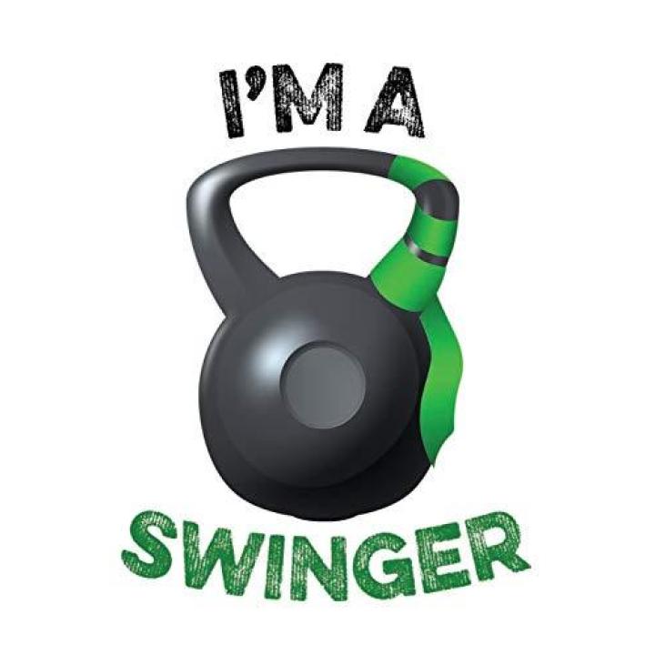 I'm a Swinger: New Years Resolution Kettlebell Kettle Bell Fitness Work Out 120 Pages 6 X 9 Inches Journal Paperback