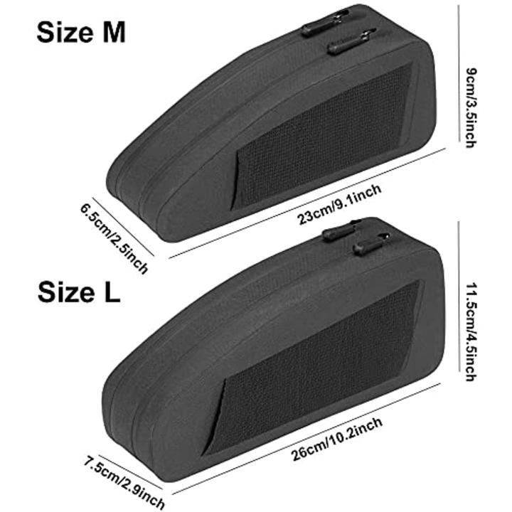 Fietsframetas Waterdichte Bovenbuistas Fietstas voor Mountainbikes Racefiets 1.6L  1L Fietsaccessoires M Dubbele Rits