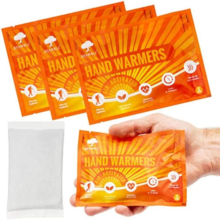 40 paar lucht-geactiveerde handwarmers - 100% natuurlijk - houdt tot 10 uur lang warm 