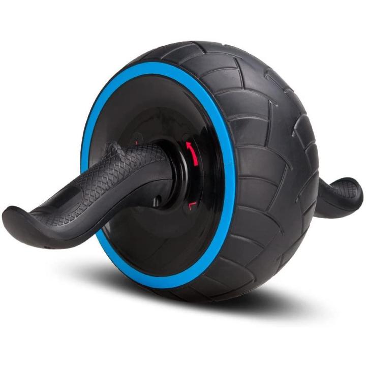 AB Carver Pro Fitnessbuiktrainer met kniesteun voor fitness, buikspiertraining, spieropbouw, buikroller voor vrouwen en mannen blauw