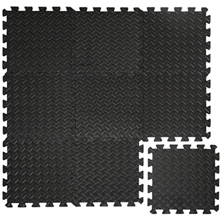 0,8 m 9-delige set vloerbeschermingsmatten 30x30x1 fitness vloermat beschermende mat 