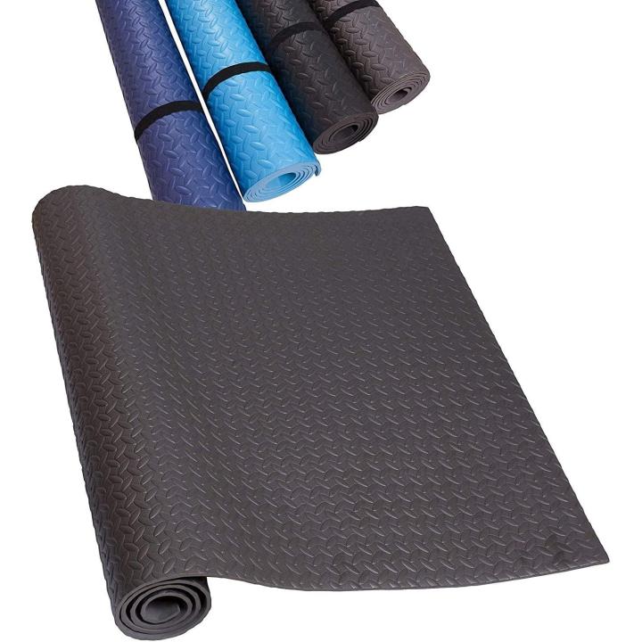 Fitness- en sportmatten voor yoga, gym, loopbanden, bodybuilding, crosstrainer en spinningfiets - antislip en isolatie - vloerbeschermingsmat voor fitnessruimte Grijs 200x100cm