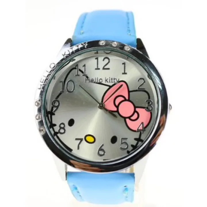 Hidzo Horloge Hello Kitty Ø 37 mm - Blauw - Kunstleer