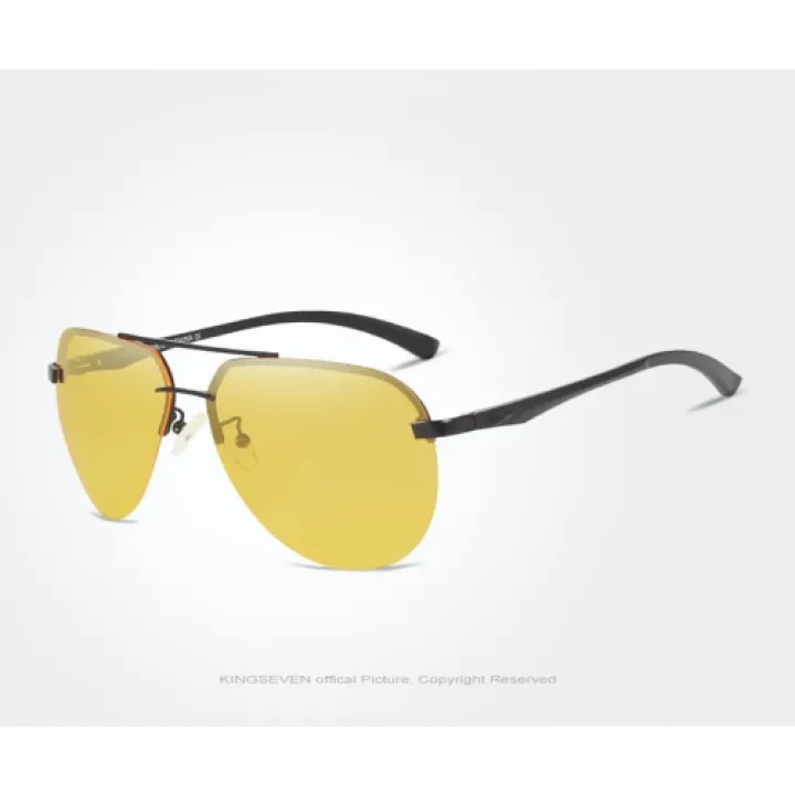 KingSeven Yellowstar - Pilotenbril met UV400 en polarisatie filter - Z182