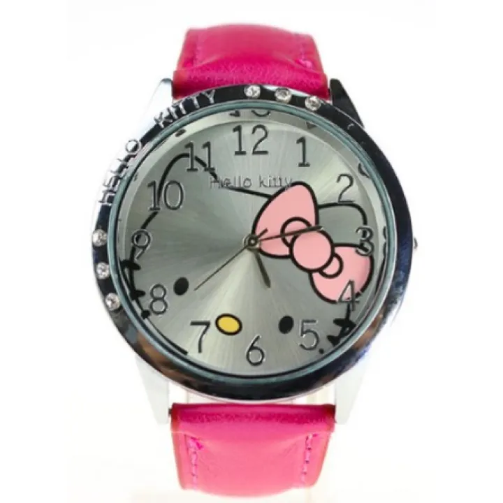 Hidzo Horloge Hello Kitty Ø 37 mm - Roze - Kunstleer