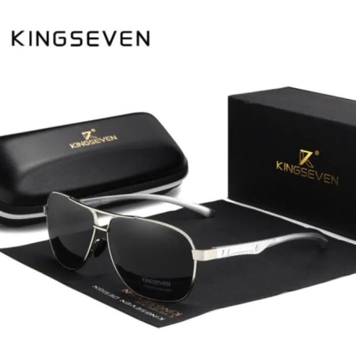 KingSeven Blackstar - Pilotenbril met UV400 en polarisatie filter - Z192