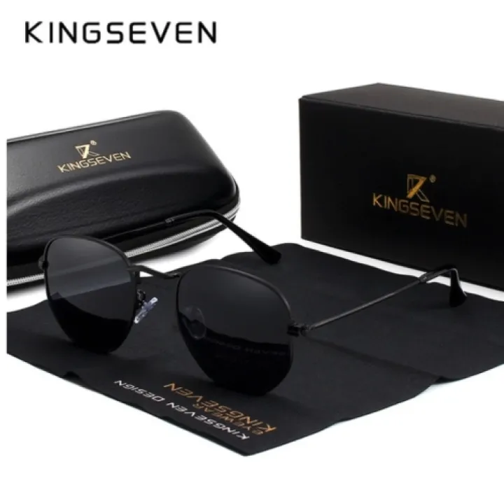 KingSeven Blackstar - Zonnebril Heren - Pilotenbril met UV400 en polarisatie filter - Z193