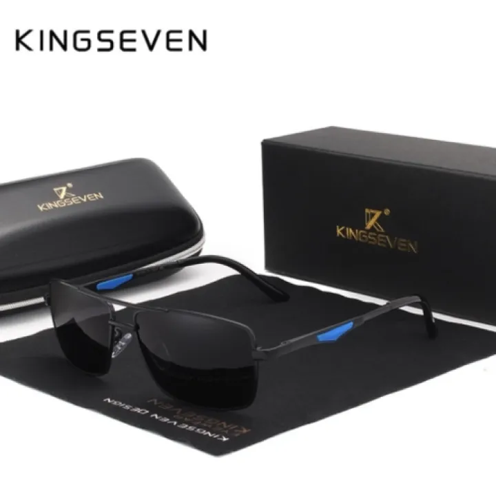 KingSeven Blackstar - Zonnebril Heren - Pilotenbril met UV400 en polarisatie filter - Z196