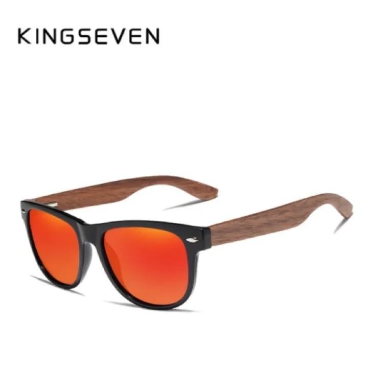 KingSeven Oranje - Wayfarer met UV400 en polarisatie filter - Z206