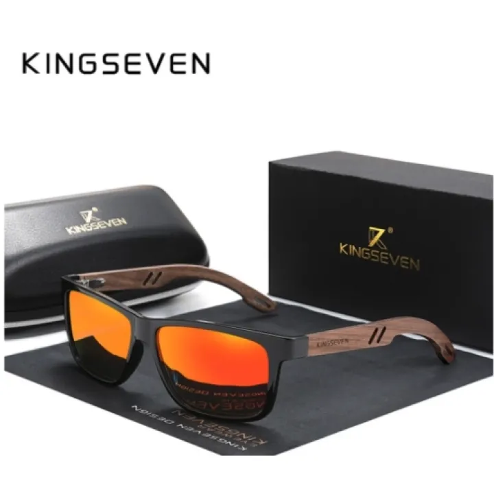 KingSeven Oranje - Wayfarer met UV400 en polarisatie filter - Z207