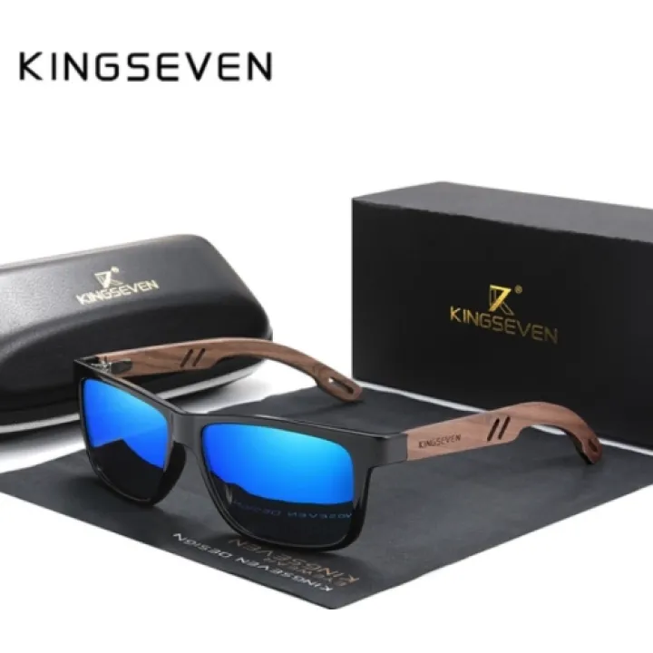 KingSeven Blauw - Wayfarer met UV400 en polarisatie filter - Z208