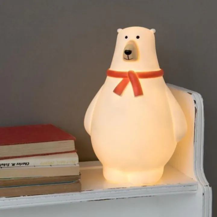 Rex London - Bob de Ijsbeer - Nachtlampje - Decoratief lampje voor in de babykamer - Kinderlampje - Babylampje  - LED