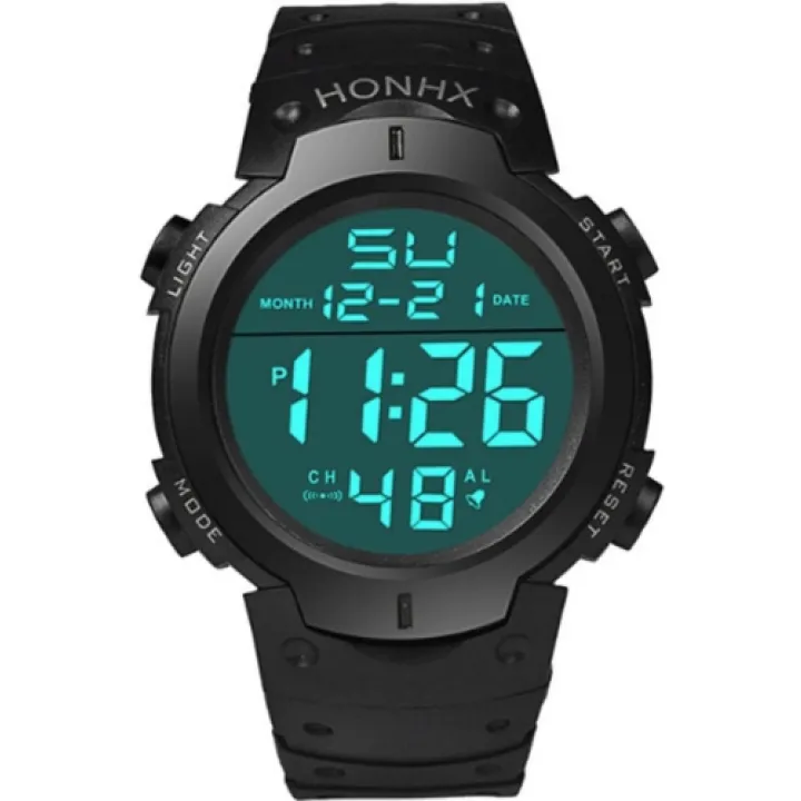Hidzo Horloge Honhx  Ø 47 mm - Zwart - Kunststof
