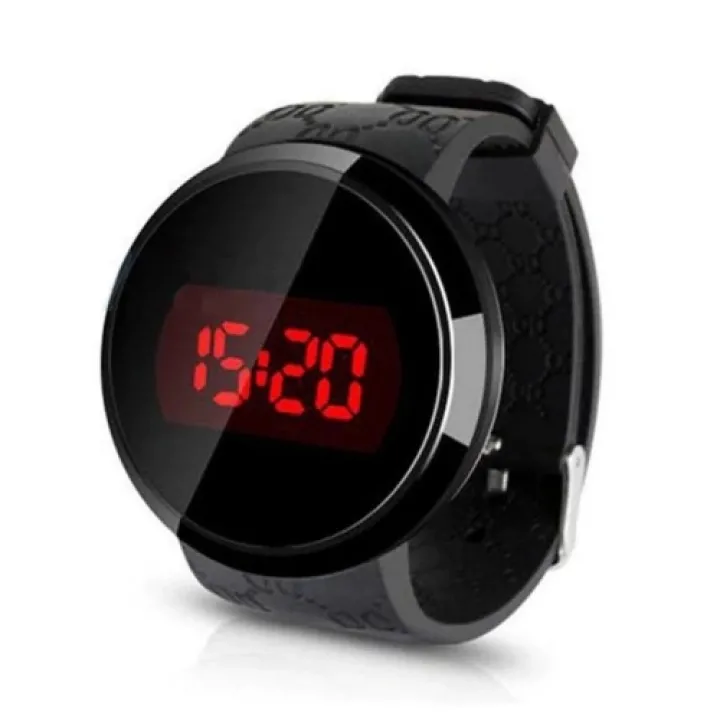 Hidzo Horloge Touchscreen Ø 37 mm - Zwart - Inclusief horlogedoosje