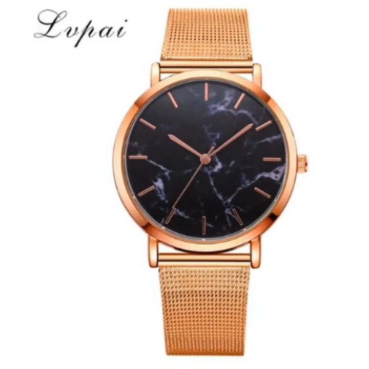 LVPAI Horloge H348 - Rose-Goud/Zwart - In horlogedoosje